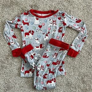 Little sleepies valentines pajamas, 3T